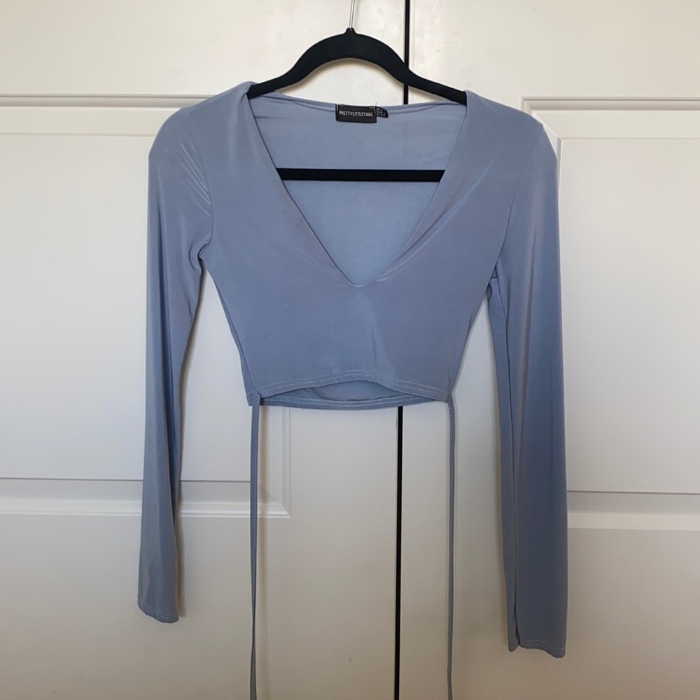 PLT crop top with ties